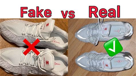 nike shox fake vs real|are nike shoes genuine.